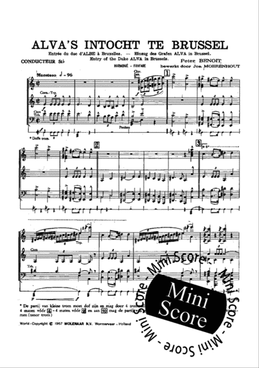 Alva'S Intocht Te Brussel Fanfare Band scores gallery preview page 3