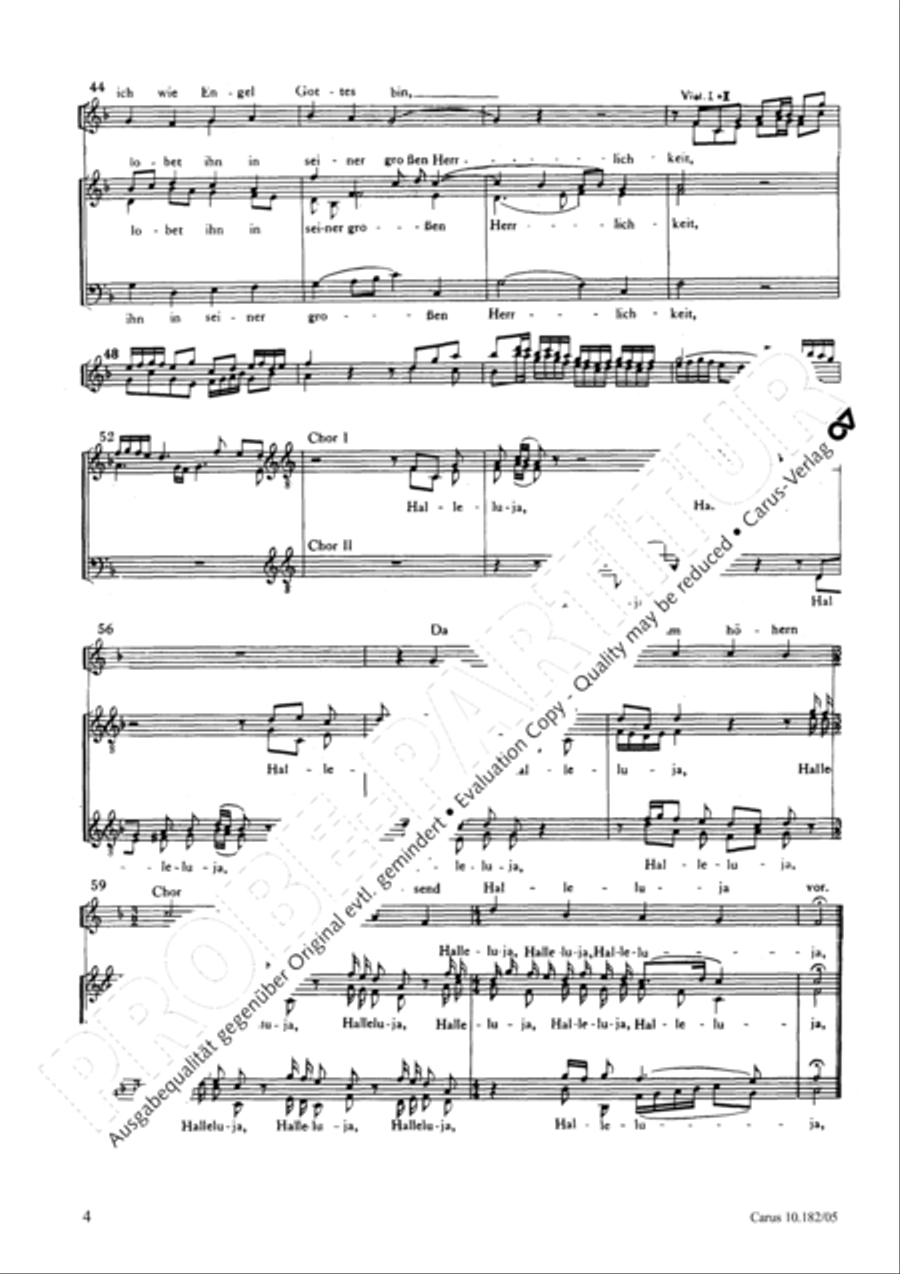 Psalm 150 (Der 150. Psalm) Unison Choir scores gallery preview page 5