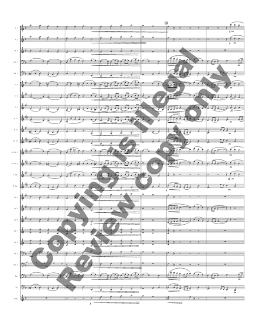 Rhosymedre, Prelude On a Welsh Hymn Tune Concert Band scores gallery preview page 8