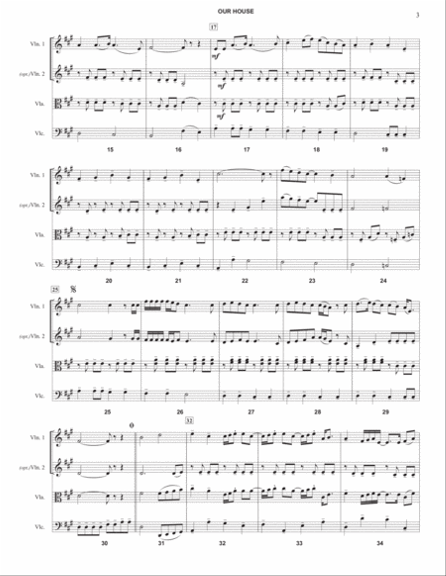 Our House String Quartet scores gallery preview page 3