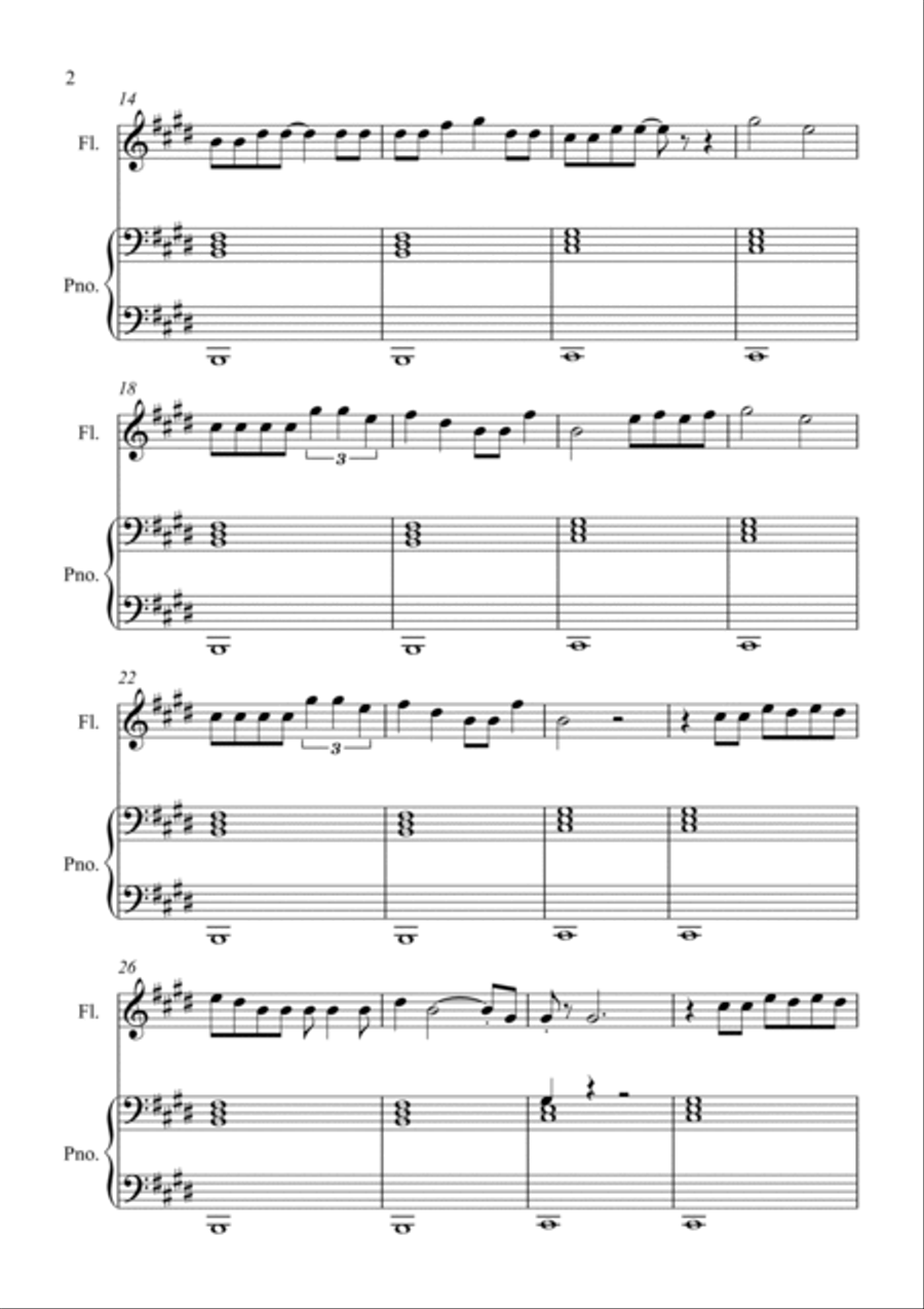 Bichota Flute Solo scores gallery preview page 2