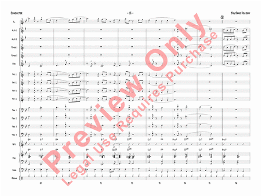 Big Band Holiday Jazz Ensemble scores gallery preview page 15