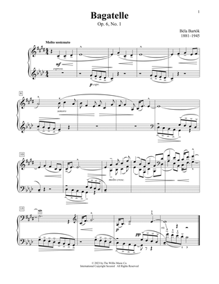 Bagatelle, Op. 6, No. 1