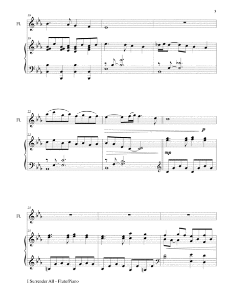 BEAUTIFUL HYMNS Set 1 & 2 (Duets - Flute and Piano with Parts) image number null
