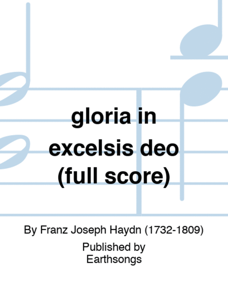 gloria in excelsis deo (full score)
