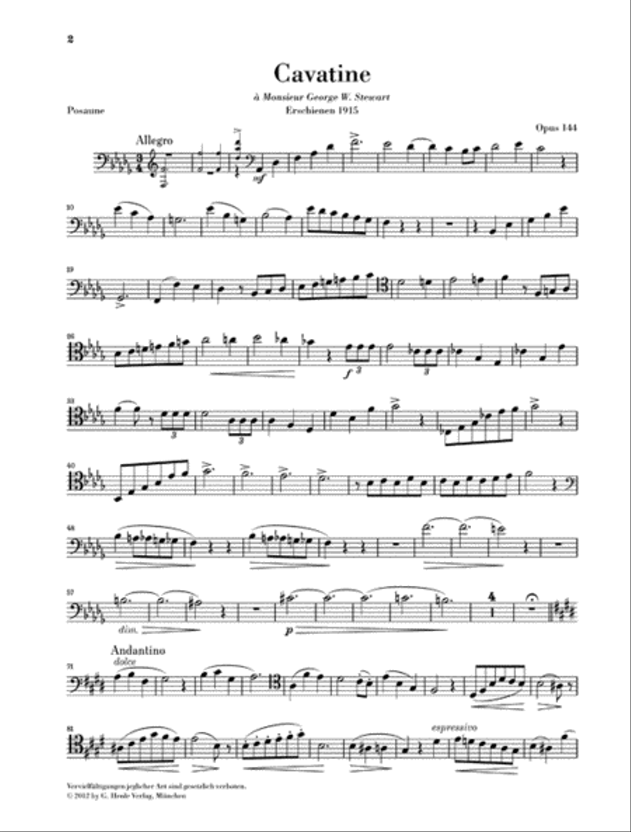 Cavatine, Op. 144 Cavatine, Op. 144 Piano Accompaniment scores gallery preview page 3