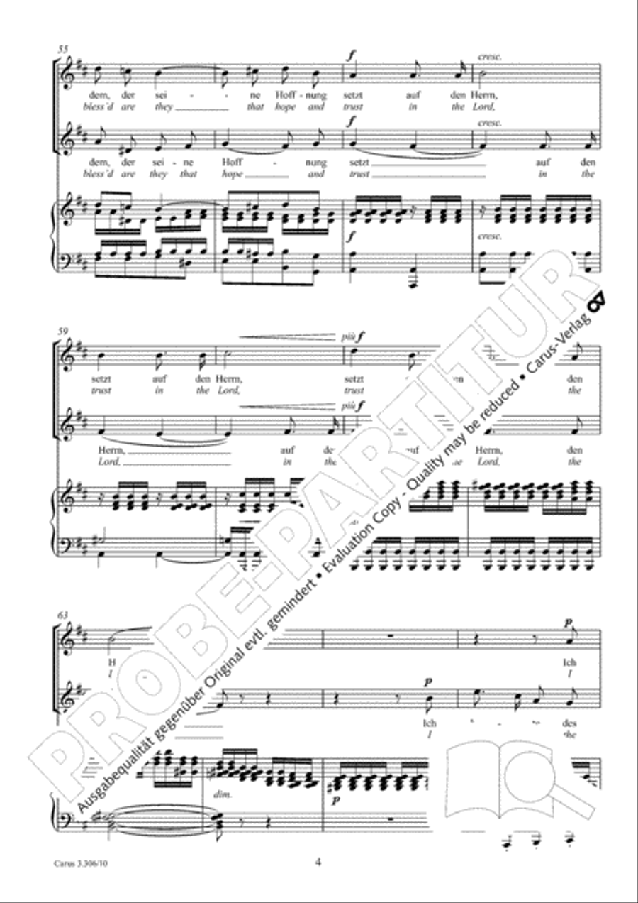 Ich harrete des Herrn Ich harrete des Herrn 2-Part scores gallery preview page 5