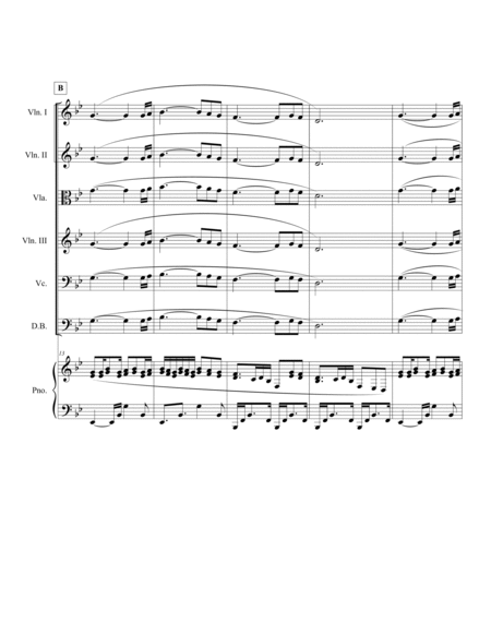 Silent Night for String Orchestra (or String Quartet) and Piano image number null
