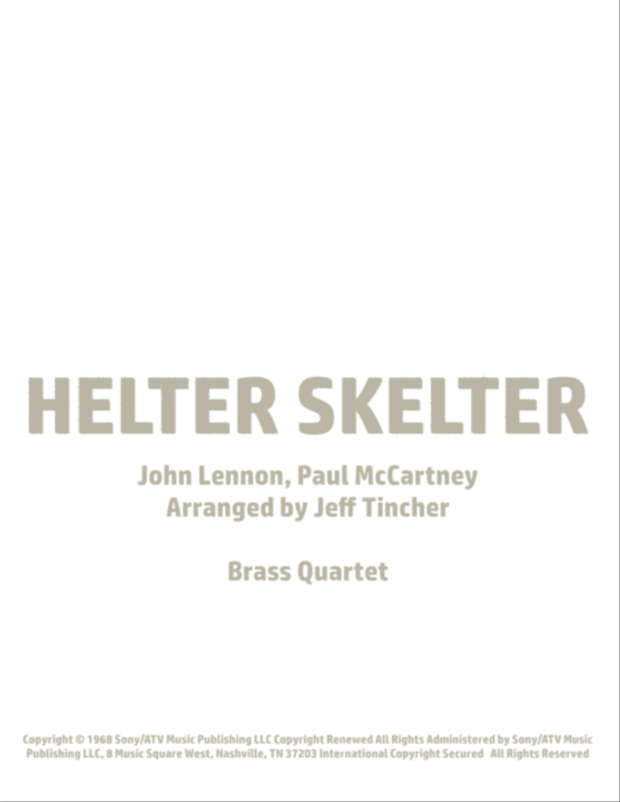 Helter Skelter Brass Ensemble scores gallery preview page 1