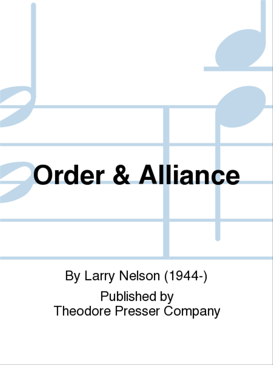 Order & Alliance Chamber Music scores gallery preview page 1