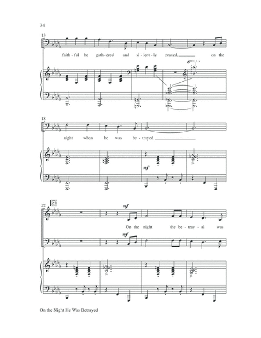 The Seven Last Days 4-Part scores gallery preview page 38