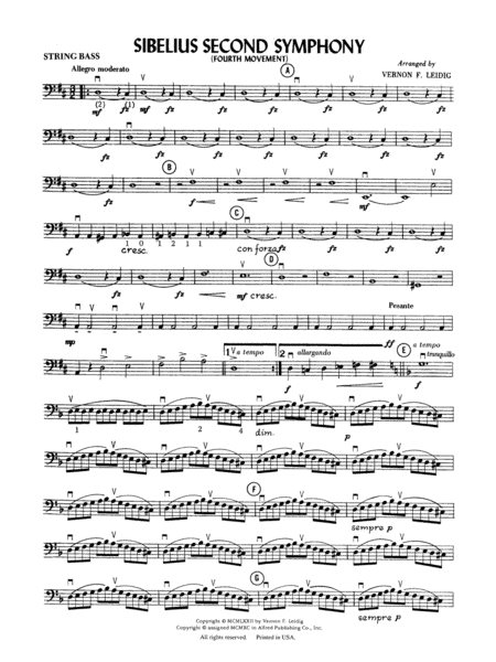 Sibelius's 2nd Symphony, 4th Movement: String Bass