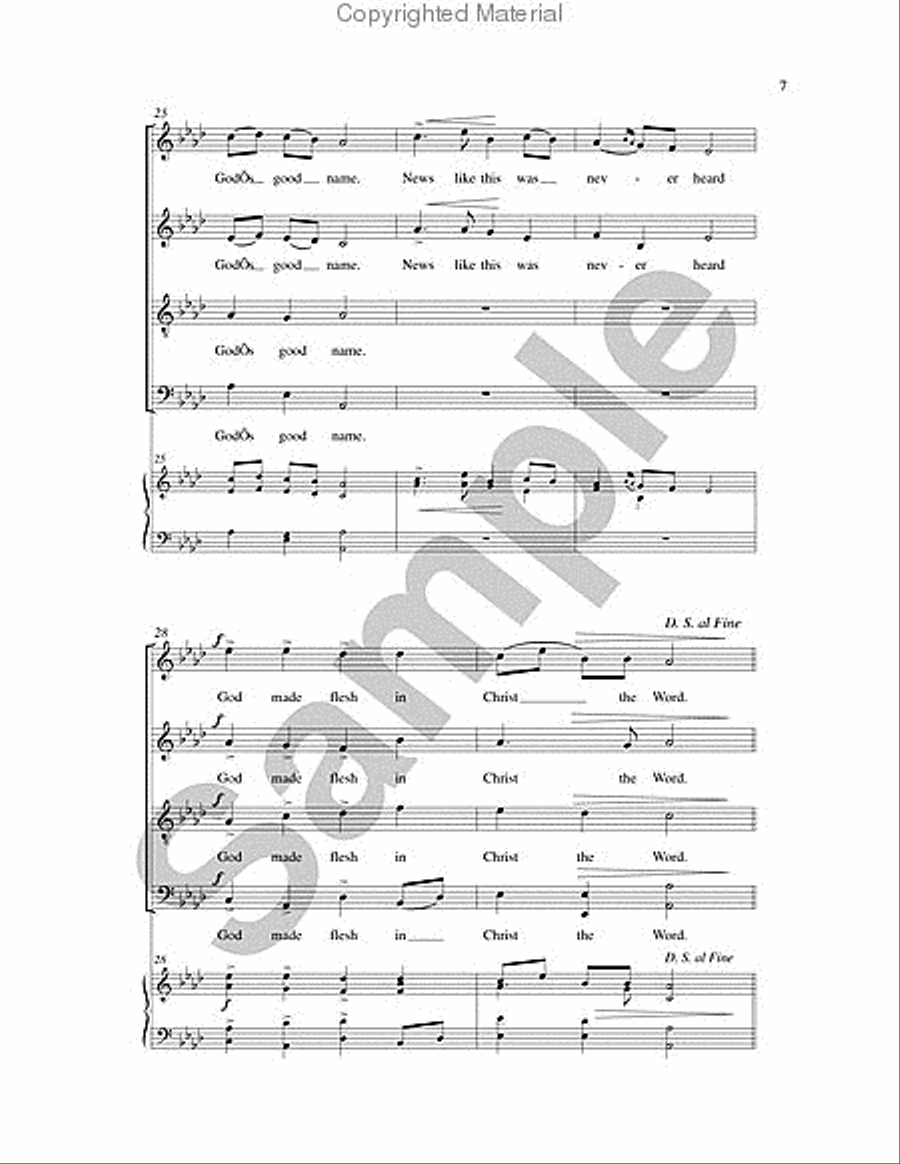 Angel Choirs in Heaven Rejoice 4-Part scores gallery preview page 6