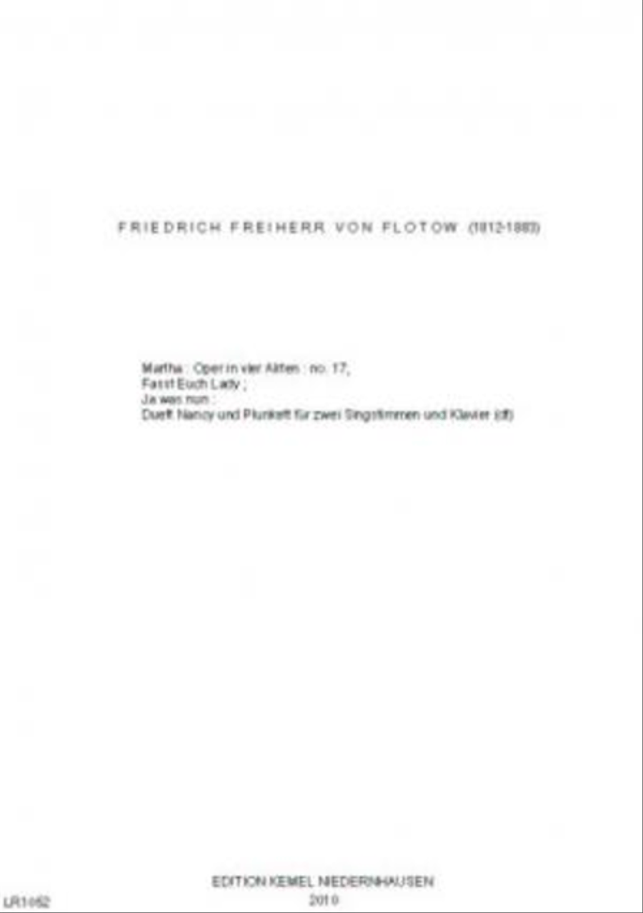 Martha Piano Accompaniment scores gallery preview page 1