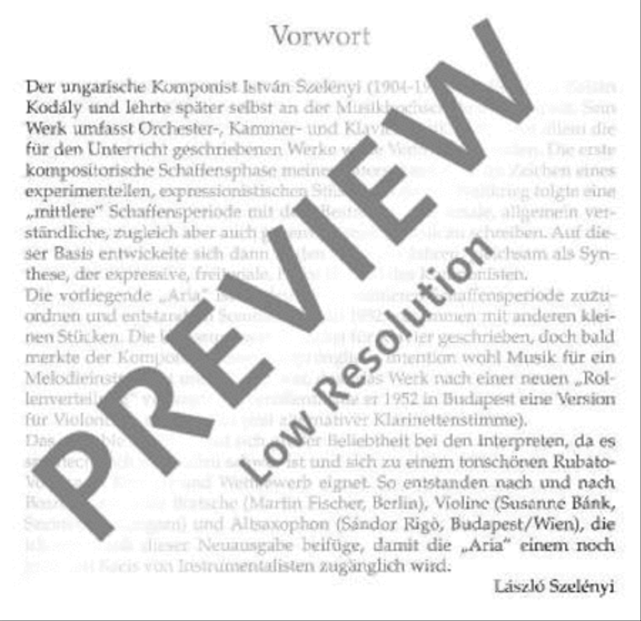 Aria Aria Clarinet scores gallery preview page 2