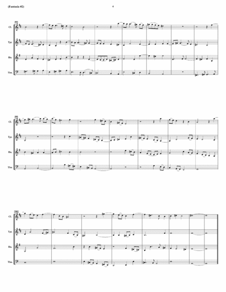 Fantasia #2 For 4 Viols - for Wind Quartet image number null