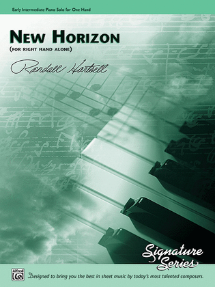 Book cover for New Horizon (for right hand alone)