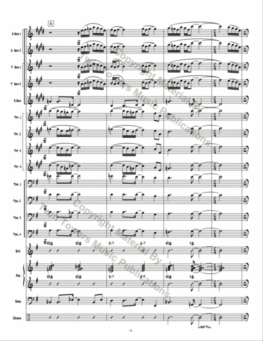 Going Home Going Home Jazz Ensemble scores gallery preview page 9