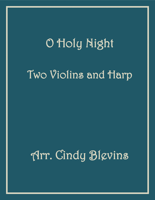 Book cover for O Holy Night, Two Violins and Harp