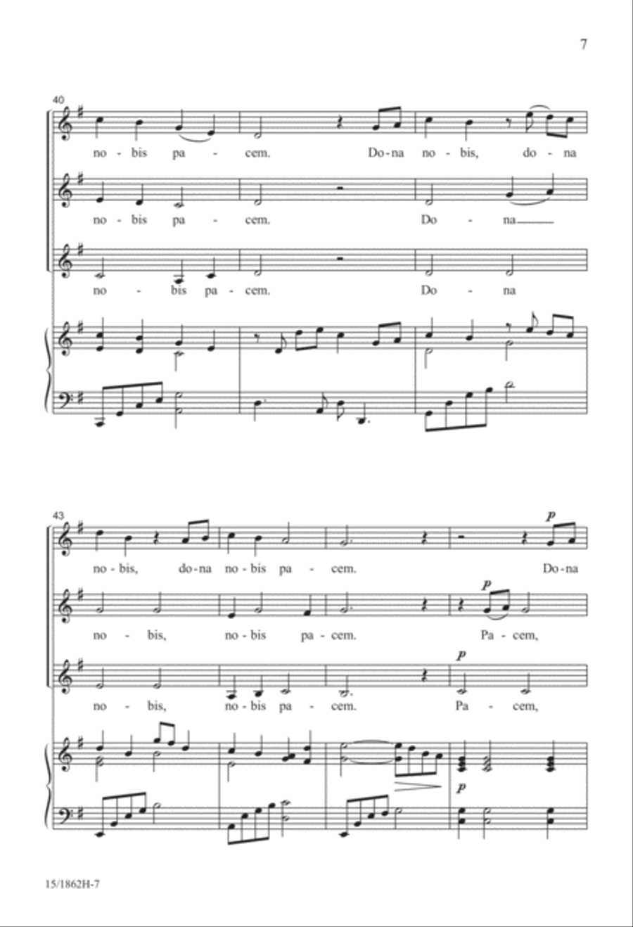 Dona Nobis Pacem SSA scores gallery preview page 8