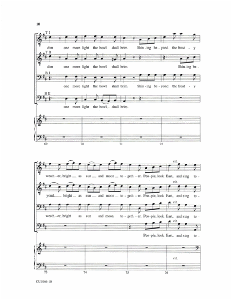People, Look East - TTBB TTBB scores gallery preview page 8
