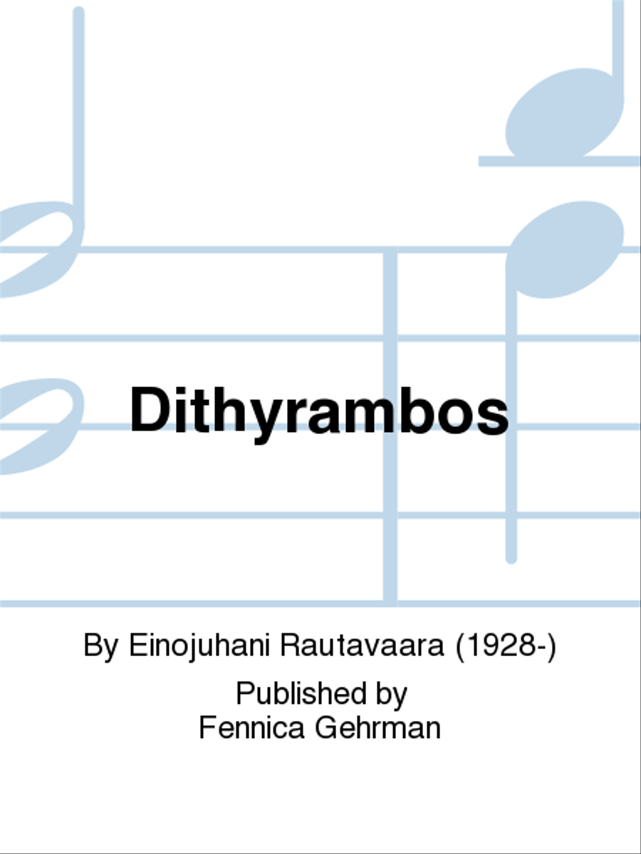 Dithyrambos Dithyrambos Violin Solo scores gallery preview page 1