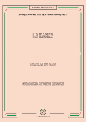 Rossini-La Danza, for Cello and Piano
