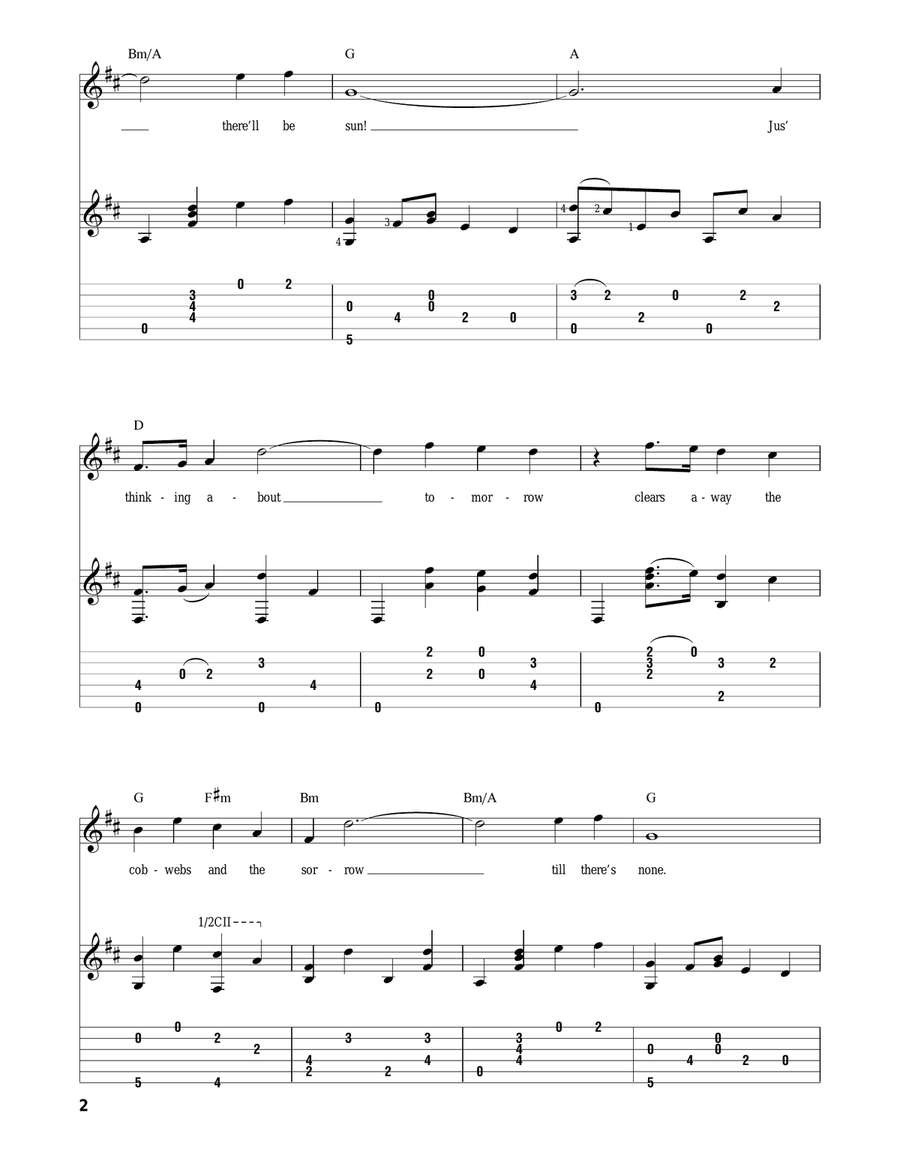 Tomorrow Guitar Solo scores gallery preview page 2