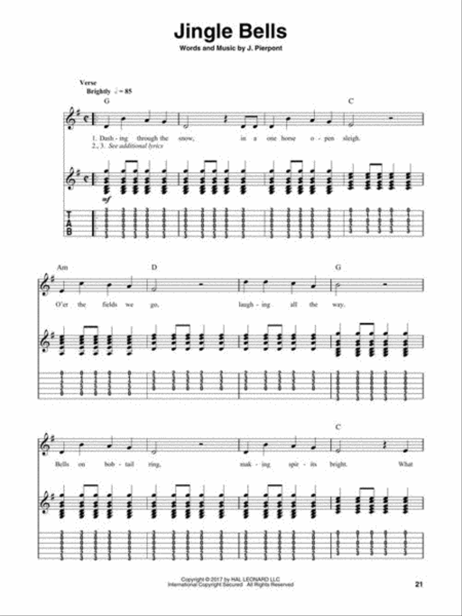 Christmas Classics Guitar Tablature scores gallery preview page 6