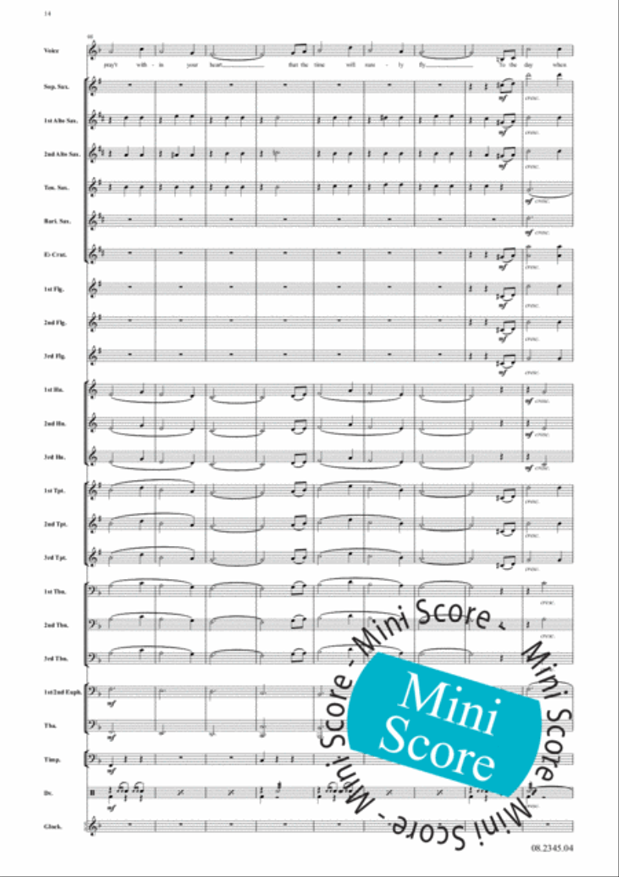 Vera Lynn Forever Fanfare Band scores gallery preview page 18