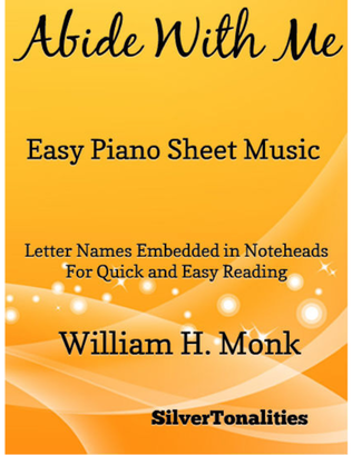 Book cover for Abide With Me Easy Piano Sheet Music