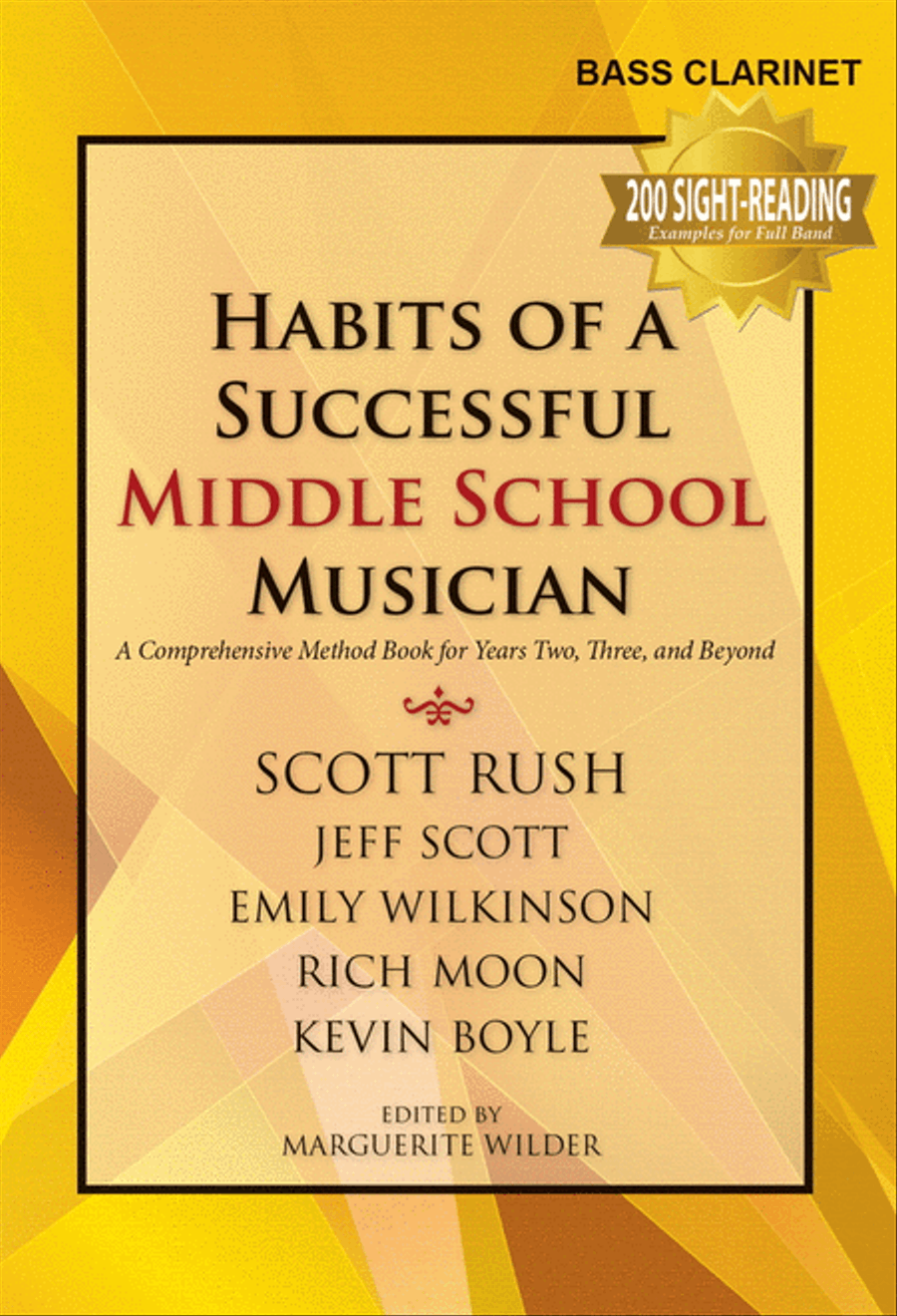 Habits of a Successful Middle School Musician - Bass Clarinet Bass Clarinet scores gallery preview page 1