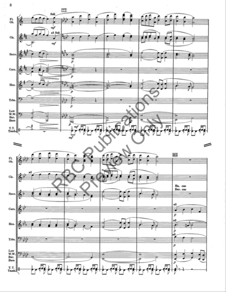 Mighty King Of Miracles (Score) Concert Band scores gallery preview page 11