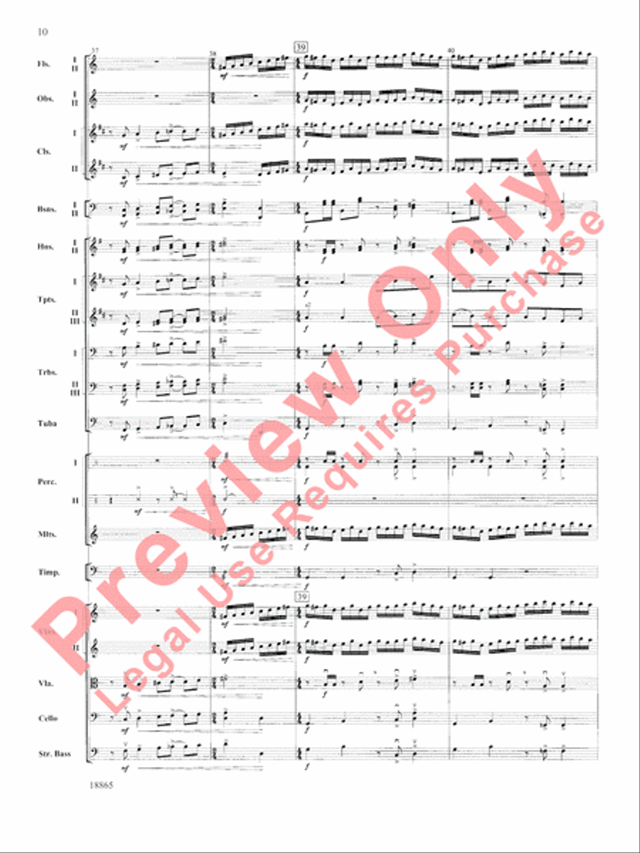 An American Rhapsody Full Orchestra scores gallery preview page 11
