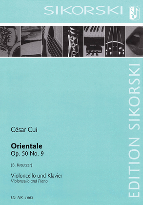 Book cover for Orientale, Op. 50, No. 9