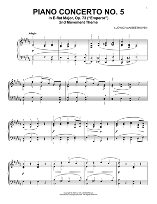 Piano Concerto No. 5, 2nd Movement