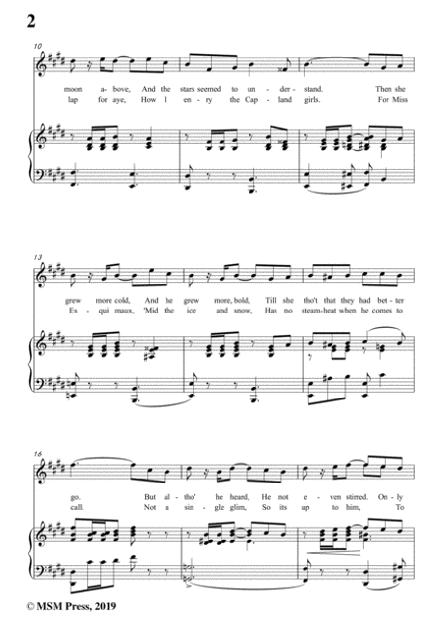 Karl Hoschna-Cuddle Up A Little Closer,Lovey Mine,in E Major,for Voice&Pno Voice scores gallery preview page 4