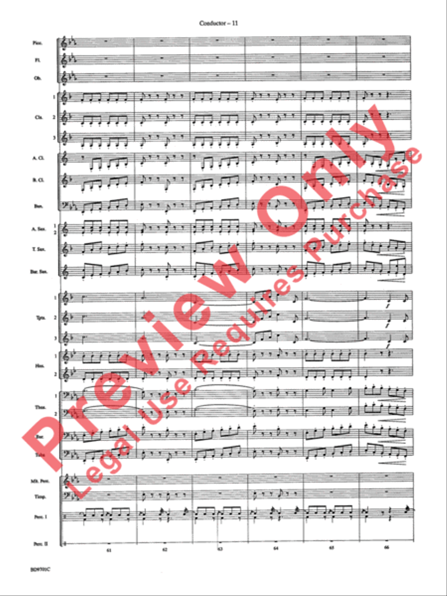 Semper Fidelis Concert Band scores gallery preview page 14