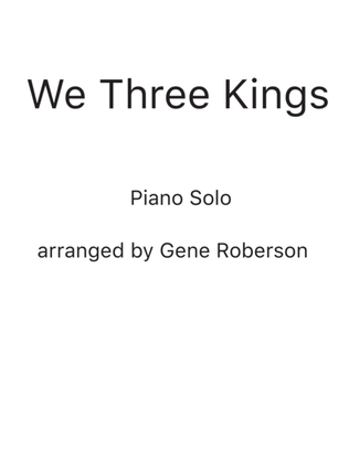 Book cover for We Three Kings Advanced Piano Solo