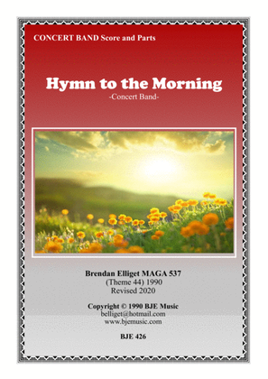 Book cover for Hymn to the Morning - Concert Band Score and Parts PDF