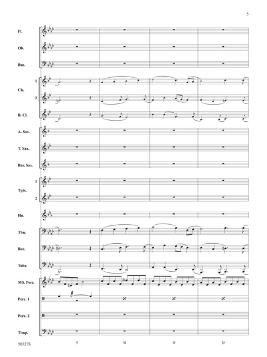Reflections and Furies: Score Concert Band scores gallery preview page 5