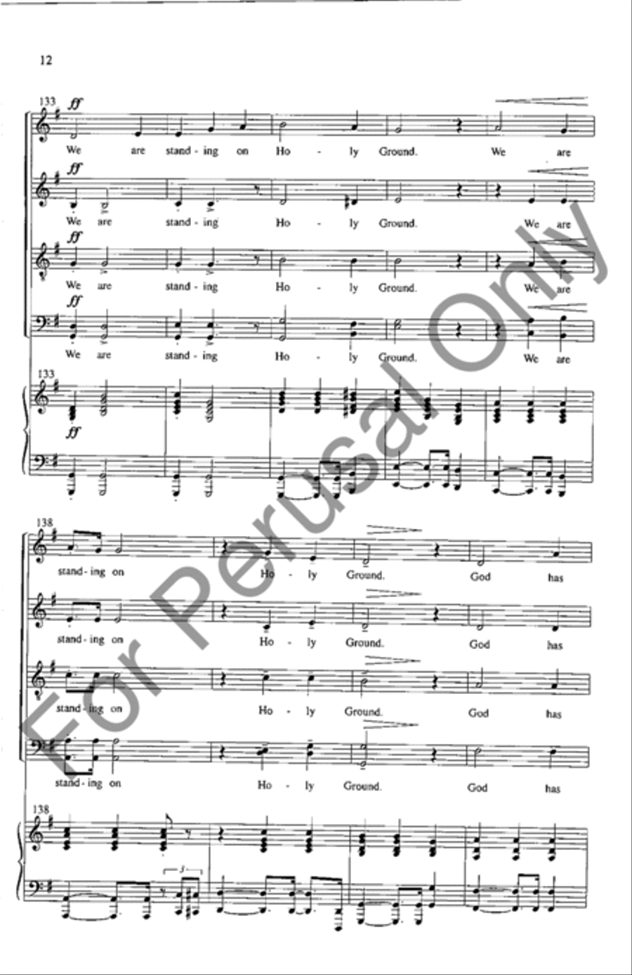 Standing On Holy Ground 4-Part scores gallery preview page 11
