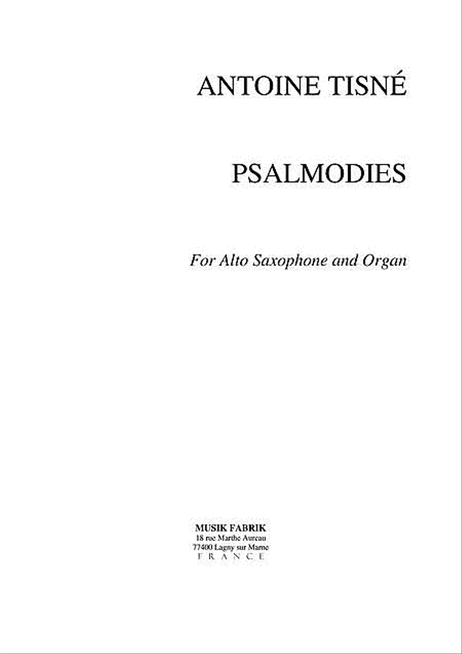 Psalmodies Psalmodies Alto Saxophone scores gallery preview page 1