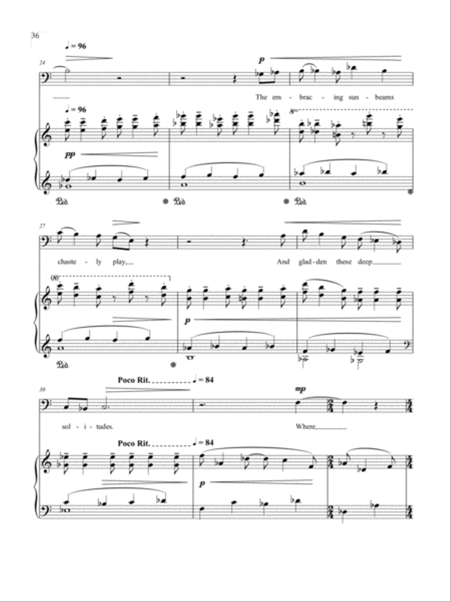 Stopping by Woods on a Snowy Evening from Winter Windows Baritone Voice scores gallery preview page 5