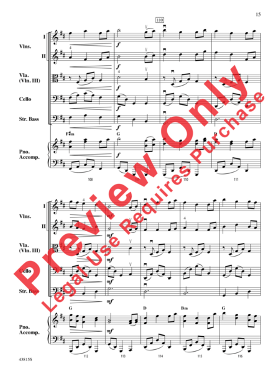 A Revolutionary War Tale String Orchestra scores gallery preview page 16