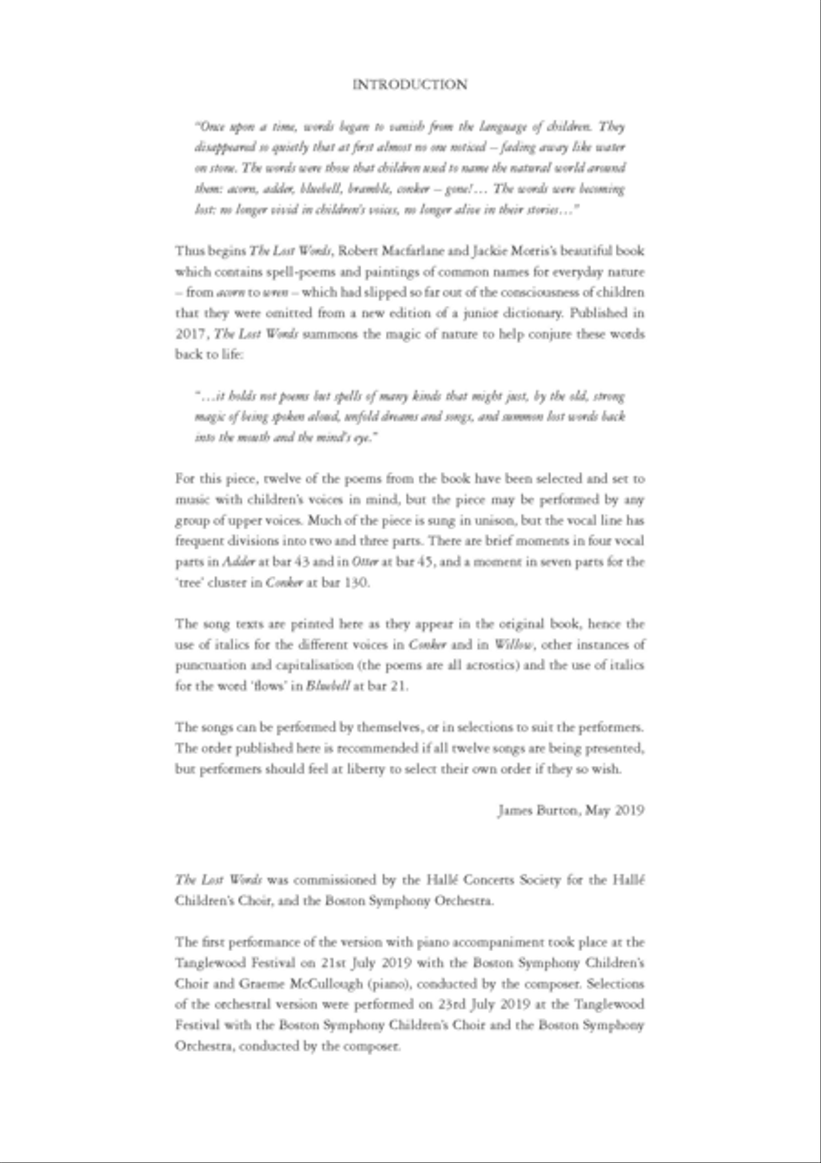 The Lost Words The Lost Words Choir scores gallery preview page 5