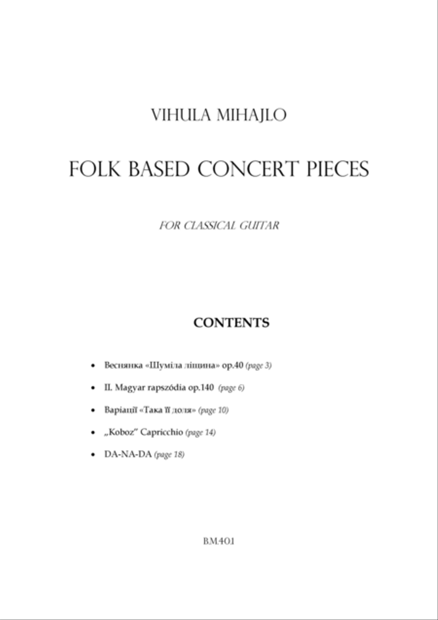 FOLK based Concert pieces image number null