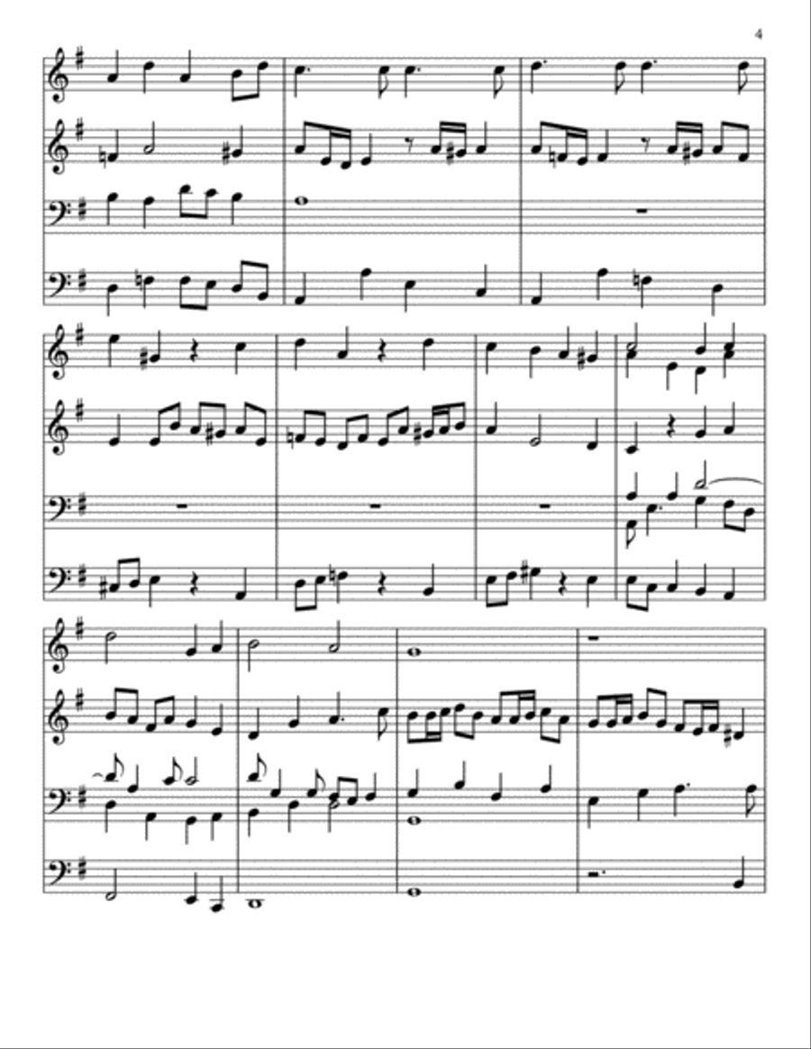 'Aus Tiefer Not, Schrei Ich zu Dir' Large Ensemble scores gallery preview page 4