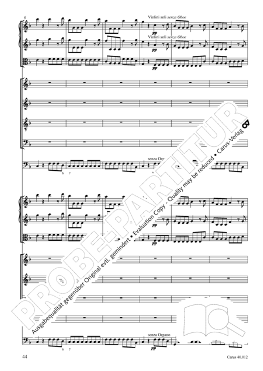 Beatus vir (How blest is he) Psalm 111 4-Part scores gallery preview page 45