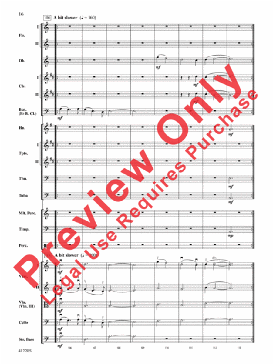 Downton Abbey -- The Suite Full Orchestra scores gallery preview page 17